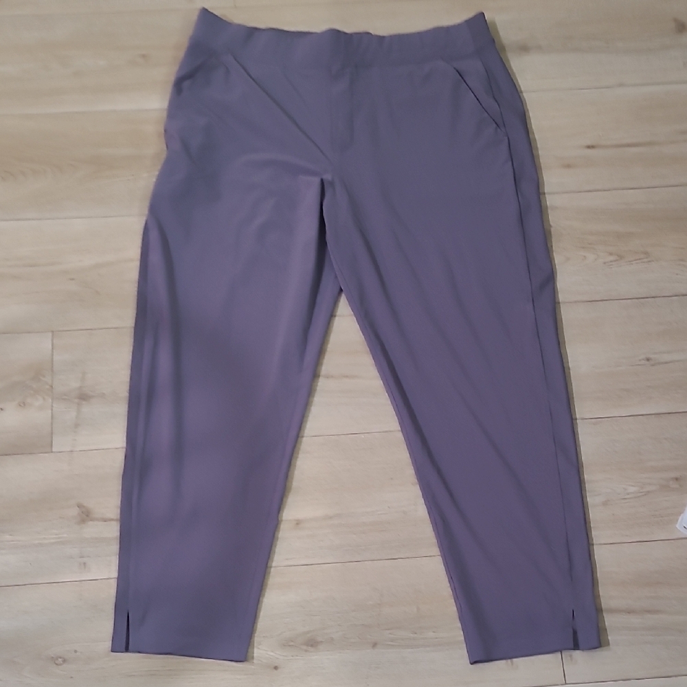 Athleta Lavender Pull On Straight Leg Pants Comfort, Every Day  Size 16